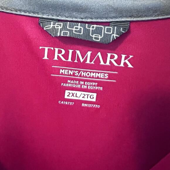 ESPN Red Long Sleeve Quarter Zip Logo Top NWT Men’s 2XL Lightweight Father’s Day - Picture 5 of 10